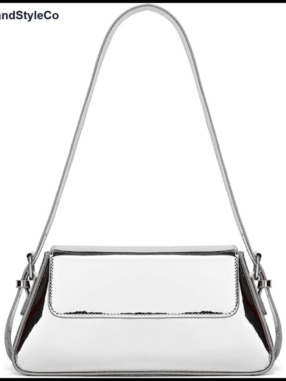 Metallic Hobo Purse Sparkly Evening Shoulder Bag Party Wedding Y2K Handbag